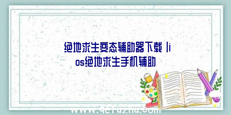 「绝地求生变态辅助器下载」|ios绝地求生手机辅助